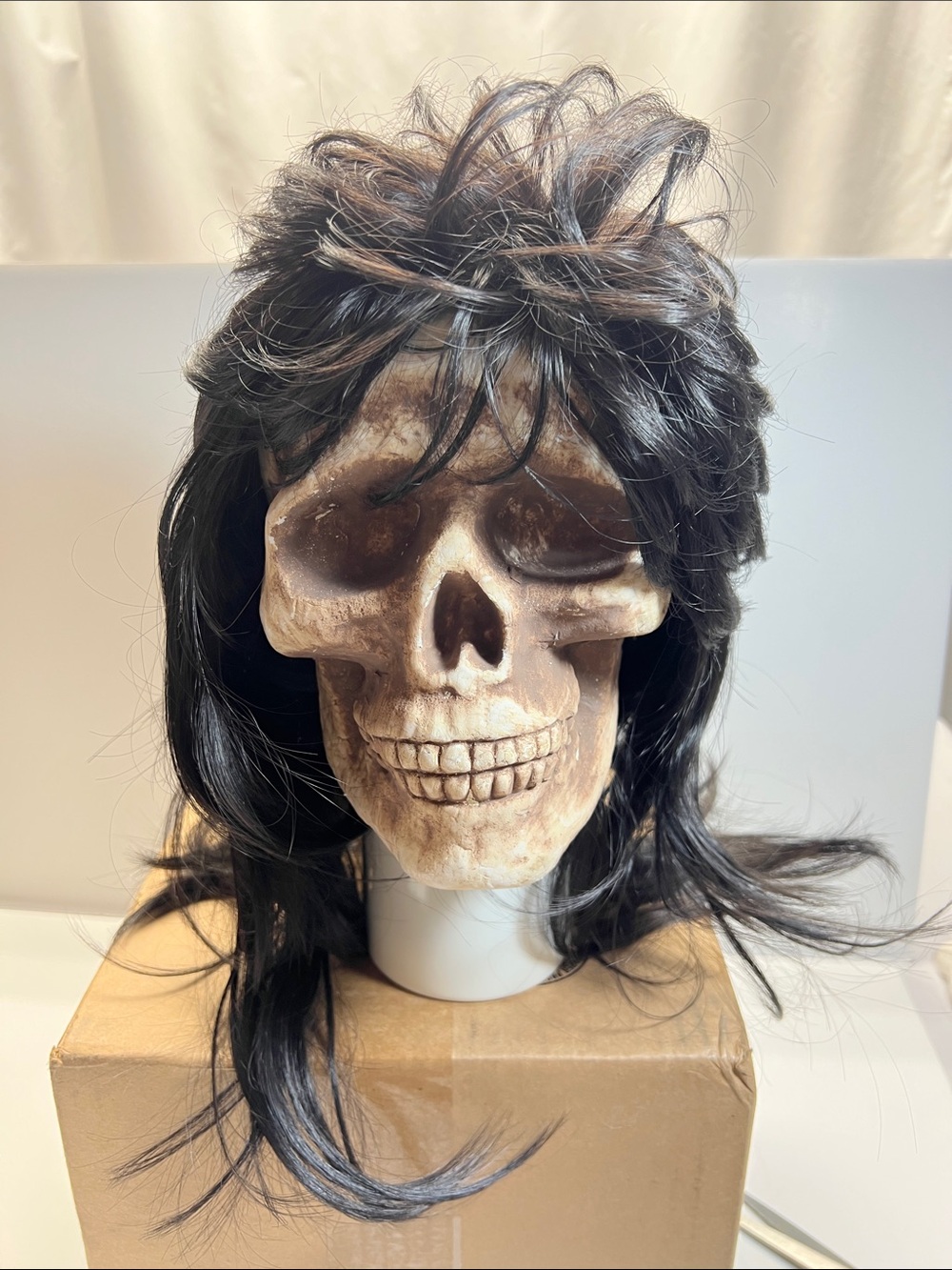 Black Mohawk Men or Women’s Wig and Blonde Surfer Dud Wig